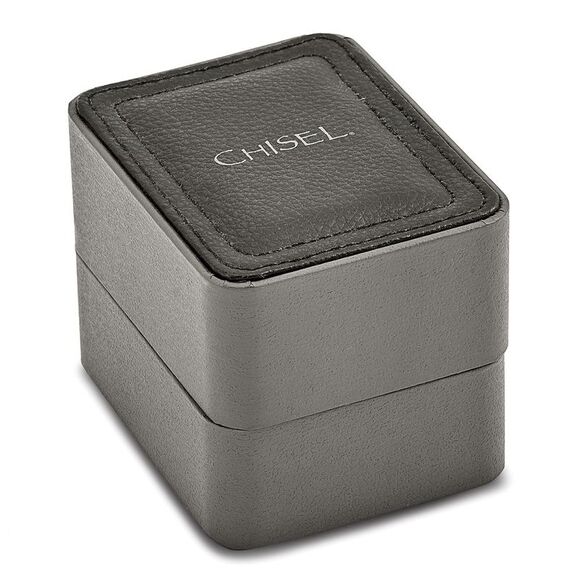 Kazi Luxury Chisel Matte Black IP-plated Red Dial Watch - Picture 4 of 4